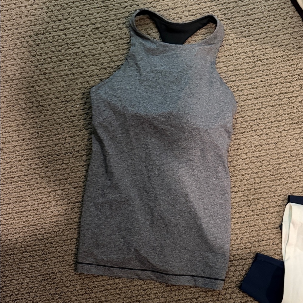 Lululemon Athletica Heather Gray Tank Top